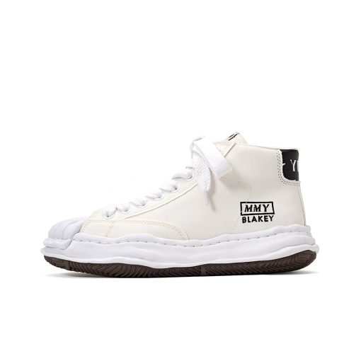 메종 미하라 야스히로 블레이키 OG 솔 캔버스 하이탑 스니커즈 화이트 A08FW736-WHITE