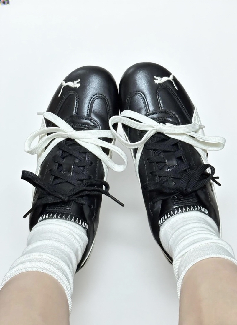 【★ROSÉ】푸마 x 로제 스피드캣 PRM 블랙 웜 화이트 404391-01 photo review
